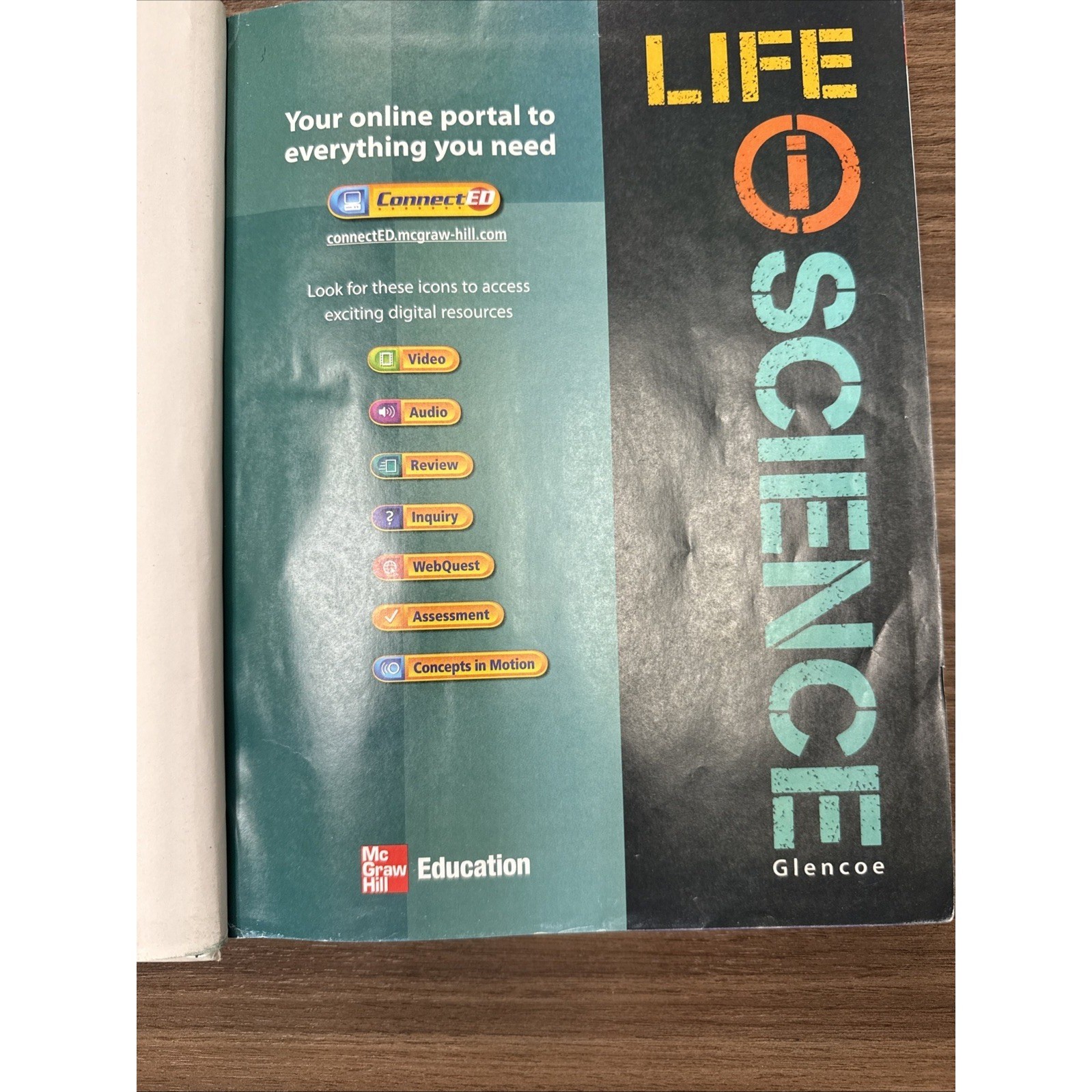 Glencoe Life iScience Student Edition 2012 ISBN 9780078880025 Grade 7 Very Good