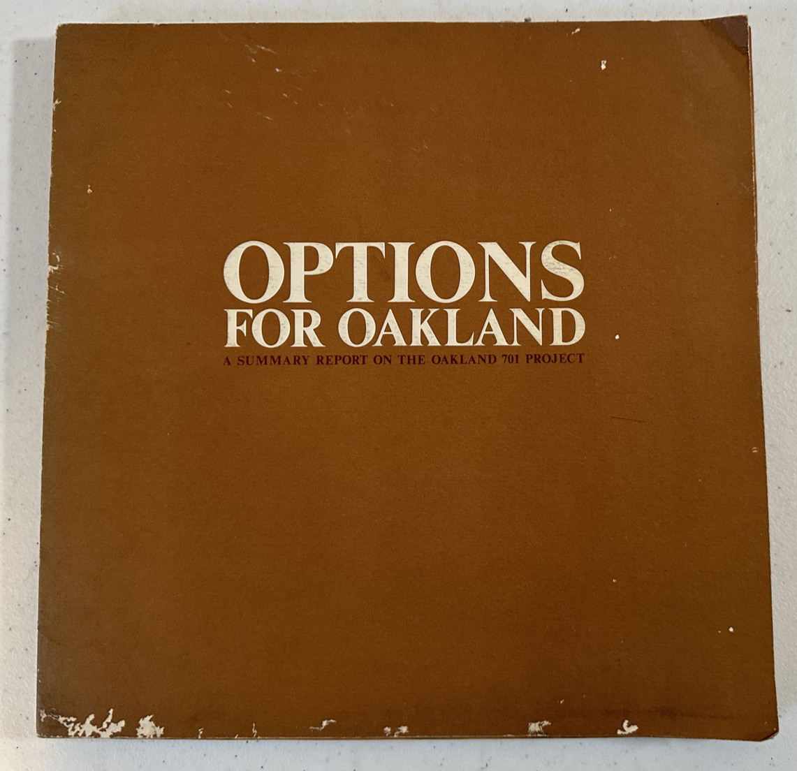 Options for Oakland CA 1969 701 Project urban design survey city planning report