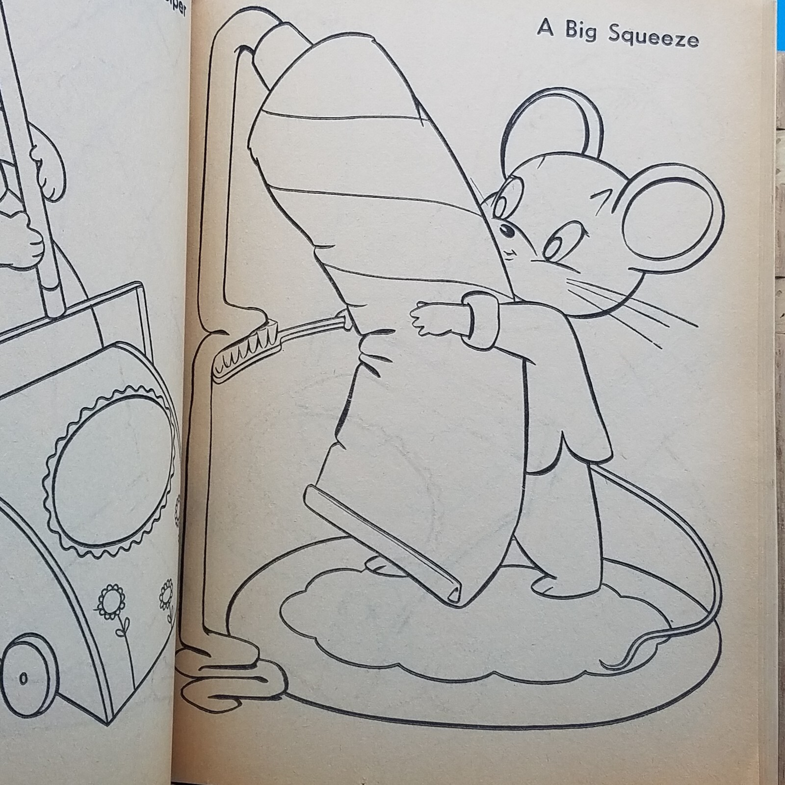 First coloring book Whitman 1957 number1220 one page color in it