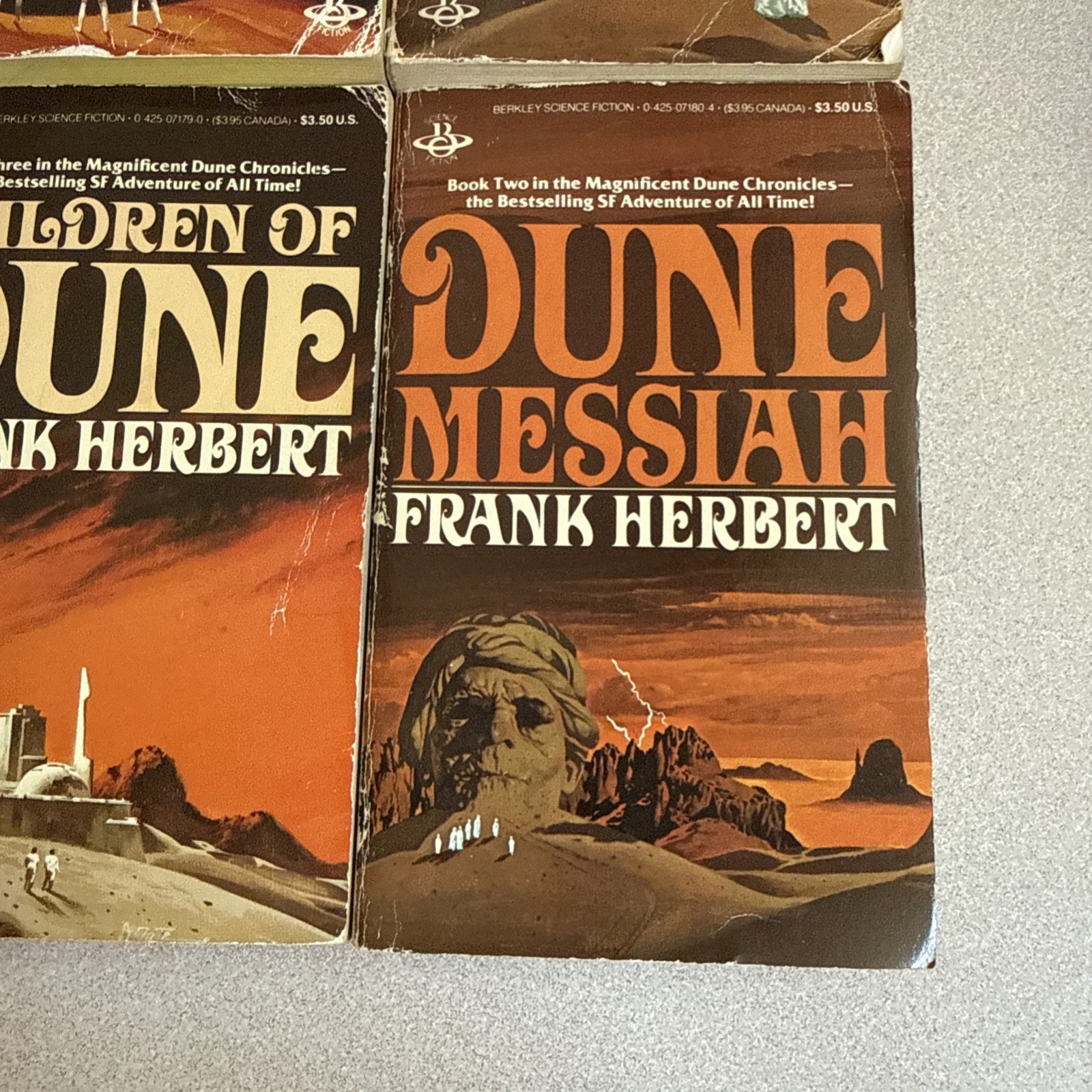 The Dune Collection Box Set 1984 Berkeley Edition Frank Herbert – 4 Books