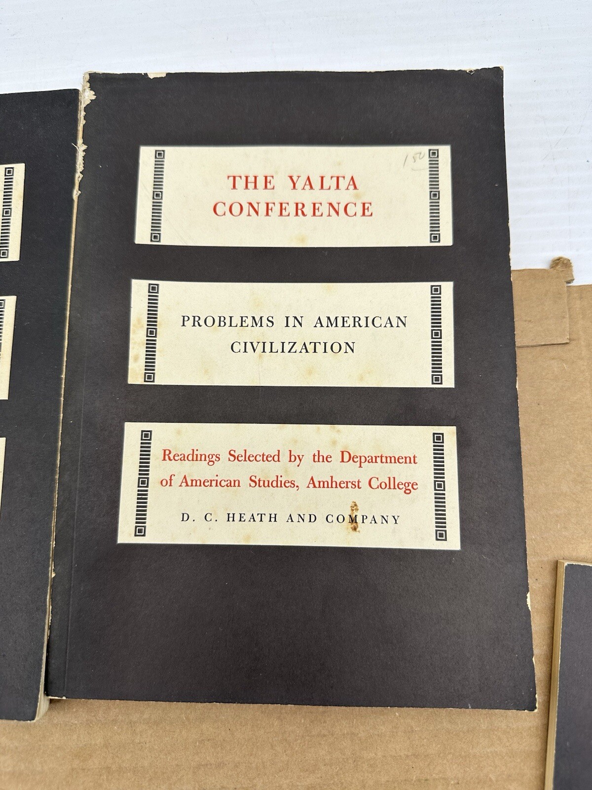 5) Problems in American Civilization DC Heath and Co. Book Lot Pearl Harbor Etc
