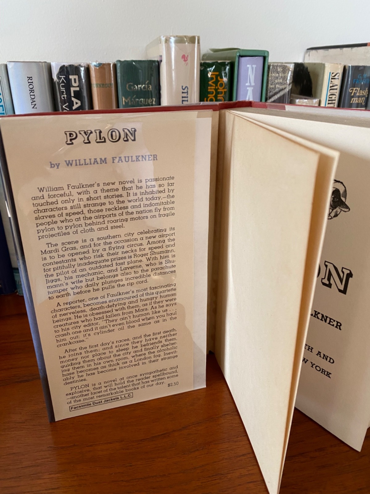 William Faulkner – PYLON – 2nd Printing 1935 HC with facsimile Dust Jacket