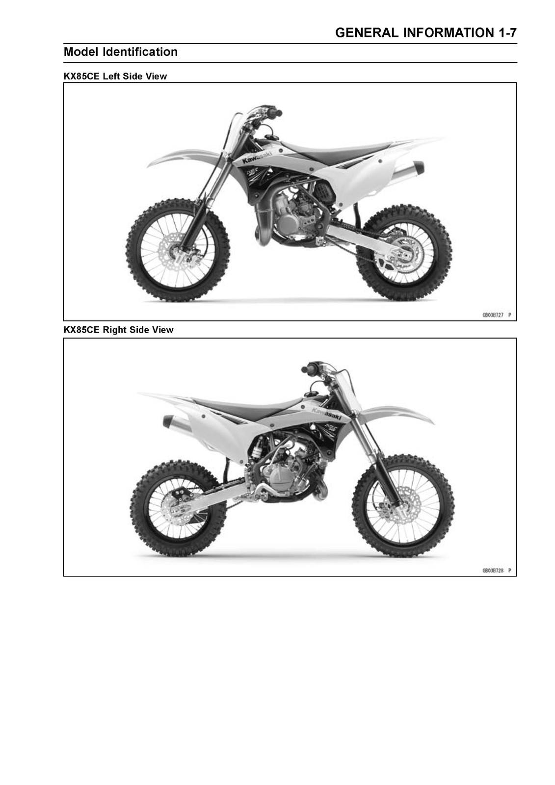 KAWASAKI KX85 KX85-II KX100 Motorcycle Service Manual – WIRE BOUND – COVERS