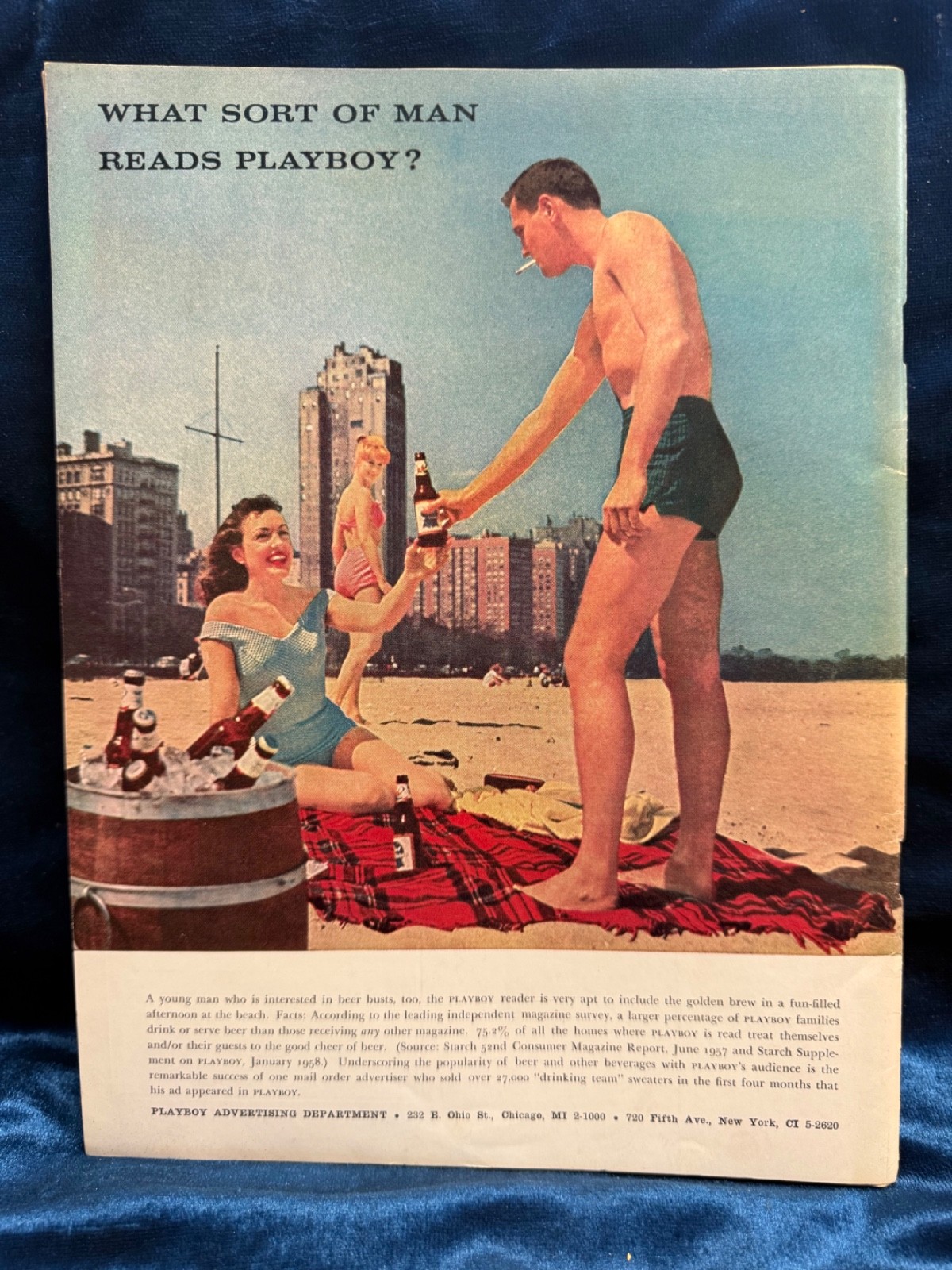 ? Playboy Magazine July 1958 Complete With Centerfold ?