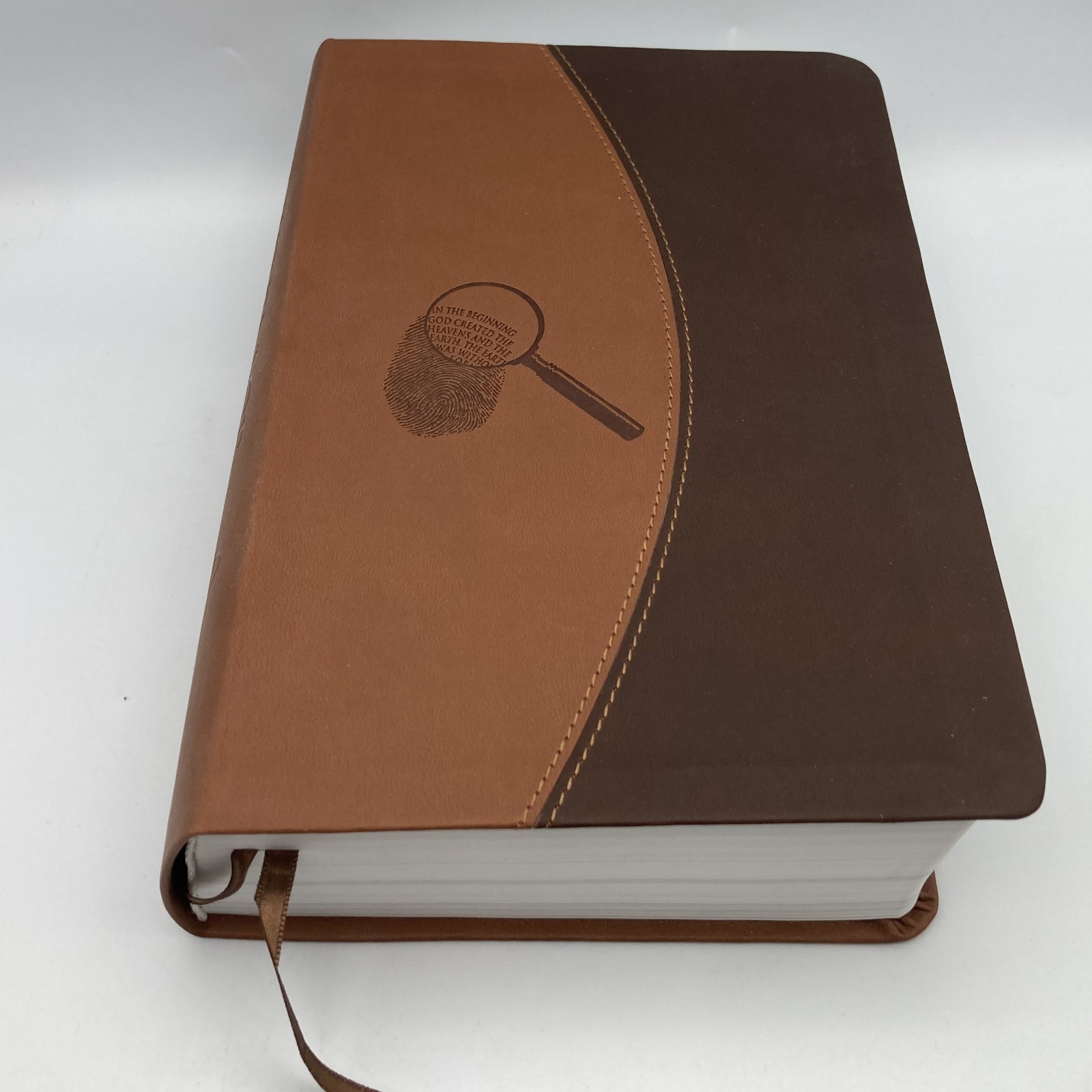The Evidence Study Bible Ray Comfort Bridge Logos Brown Faux Leather HC NKJV