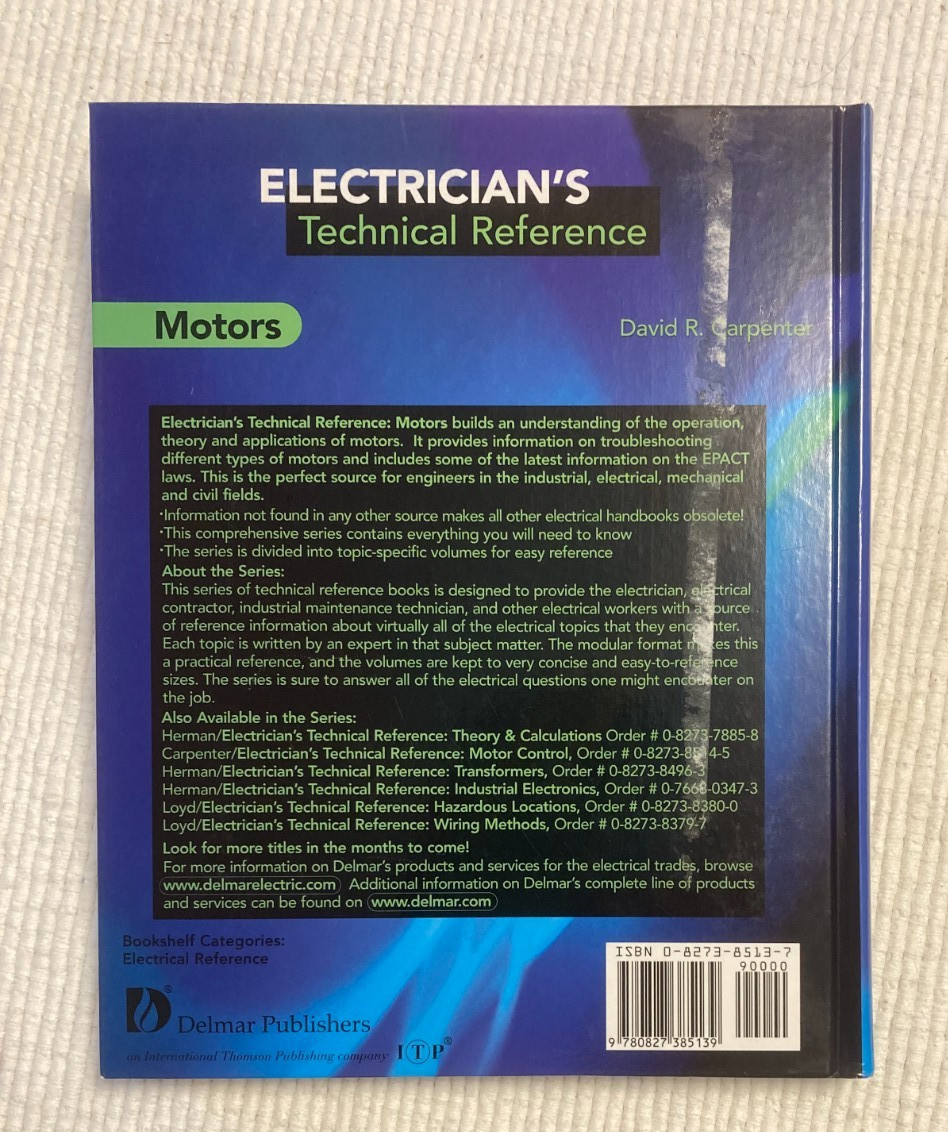 Lot 2 Electrician’s Technical Reference – Motors & Industrial Electronics 1998-9