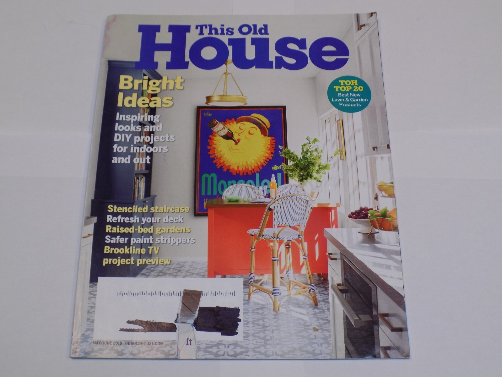 This Old House Magazine May June 2019 Bright DIY Ideas Stenciled Staircase Decks