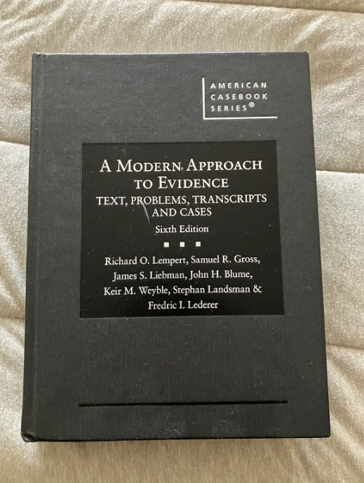 A Modern Approach to Evidence, 6th Edition [Good Condition]