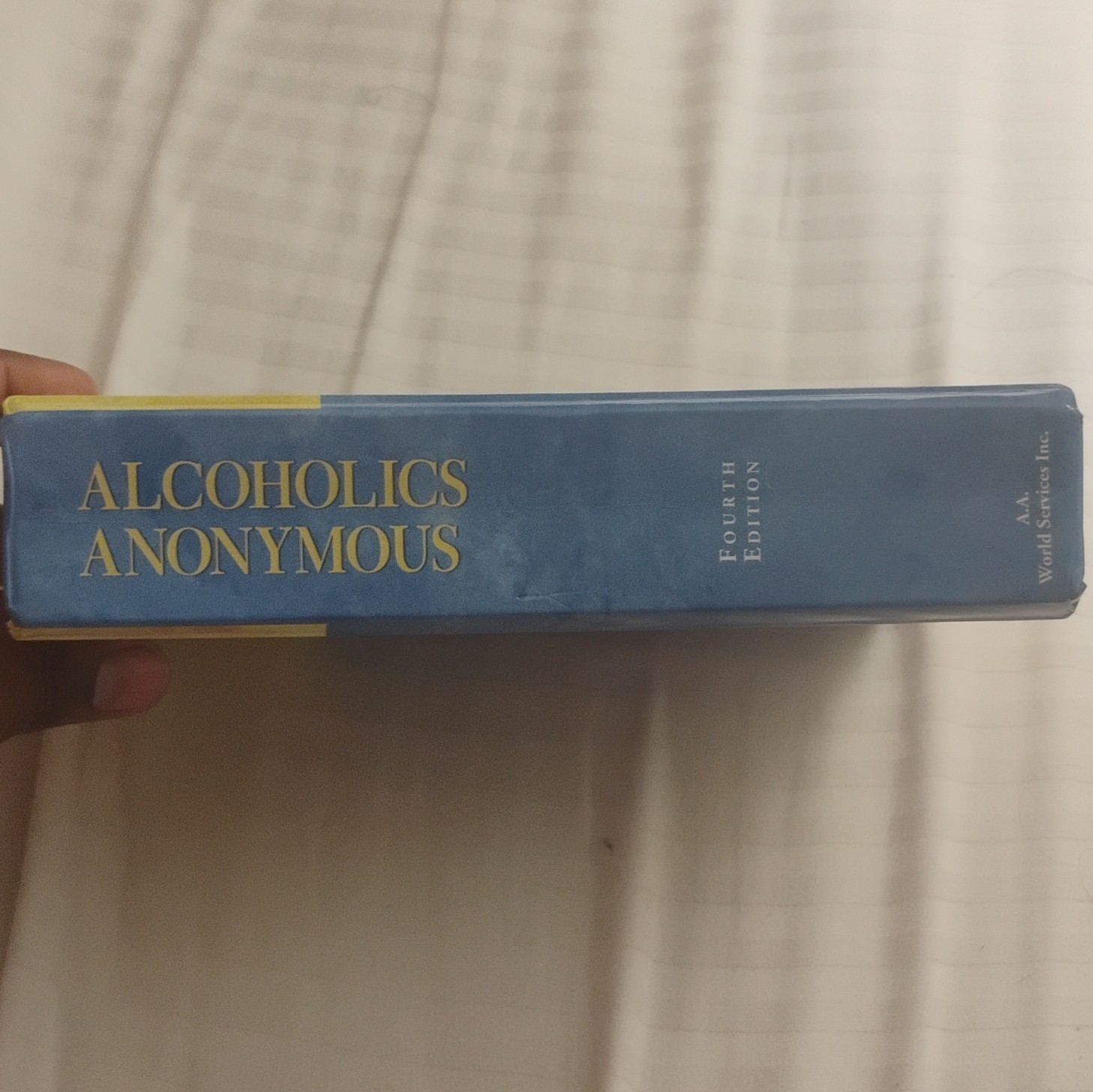 Alcoholics Anonymous Big Book Fourth Edition Hardcover Self-Help on Alcoholism