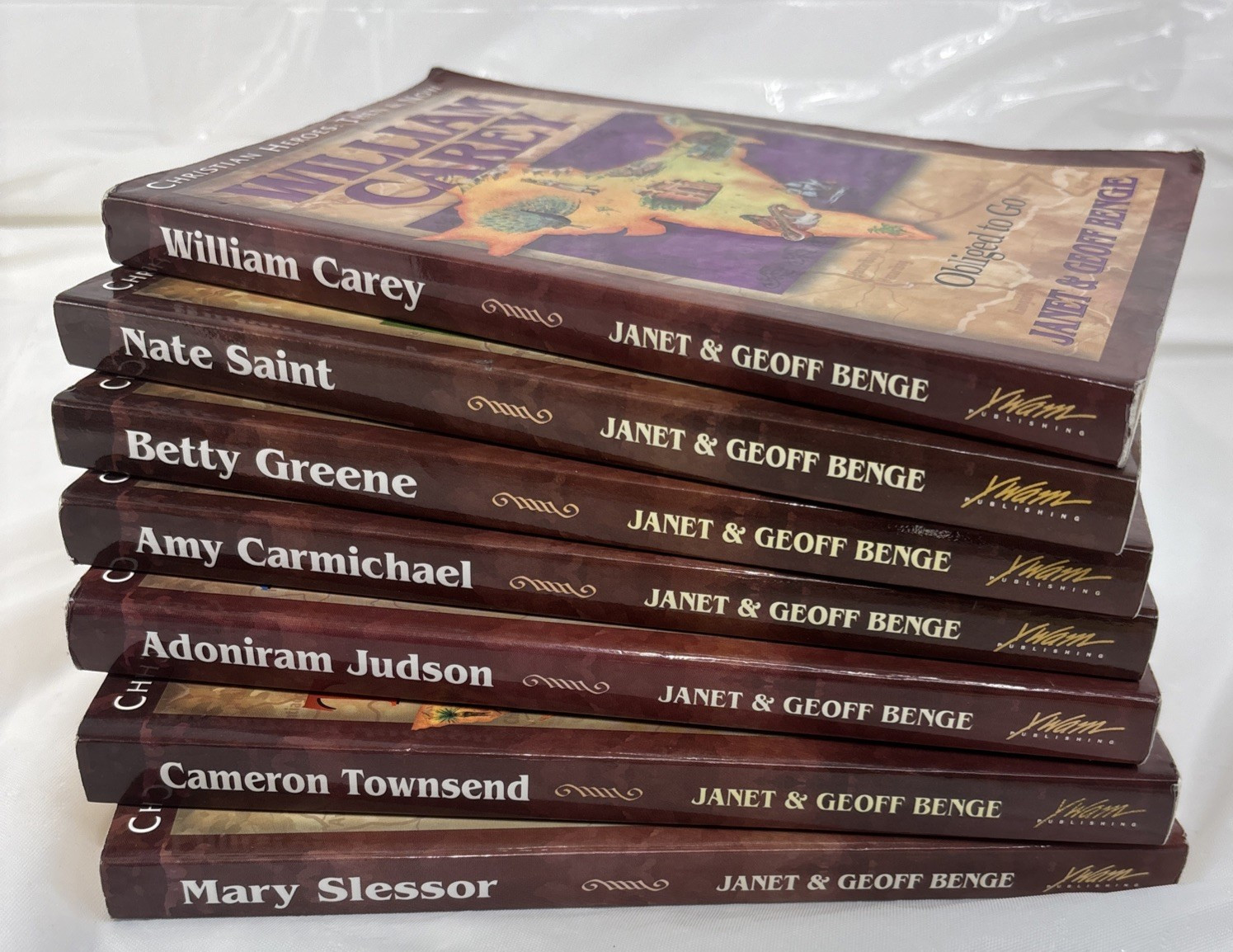 Christian Heroes: Then & Now, Lot of 7, by Janet & Geoff Benge