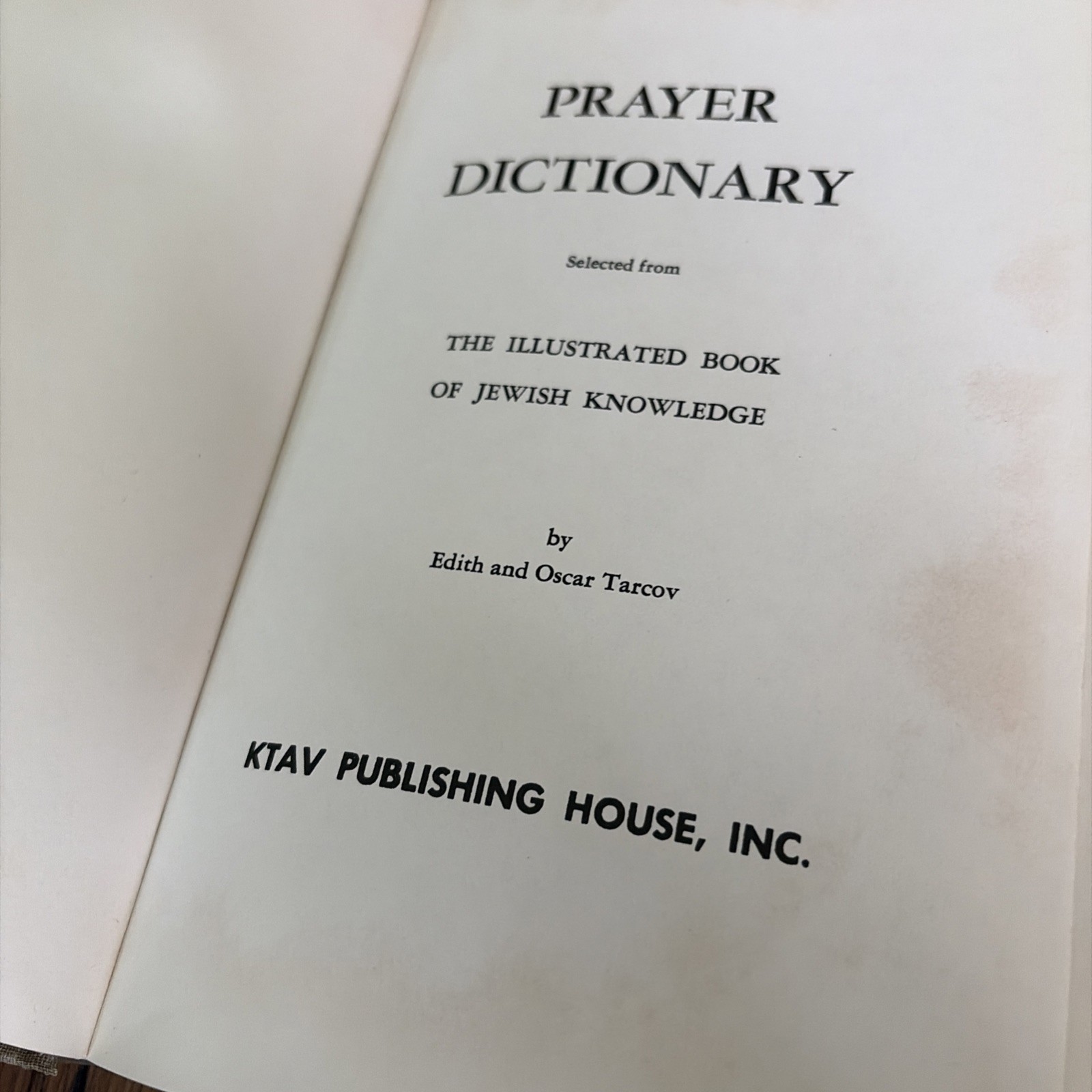 *Vintage* A Prayer Book With Explanatory Notes Rabbi Ralph De Koven 1965
