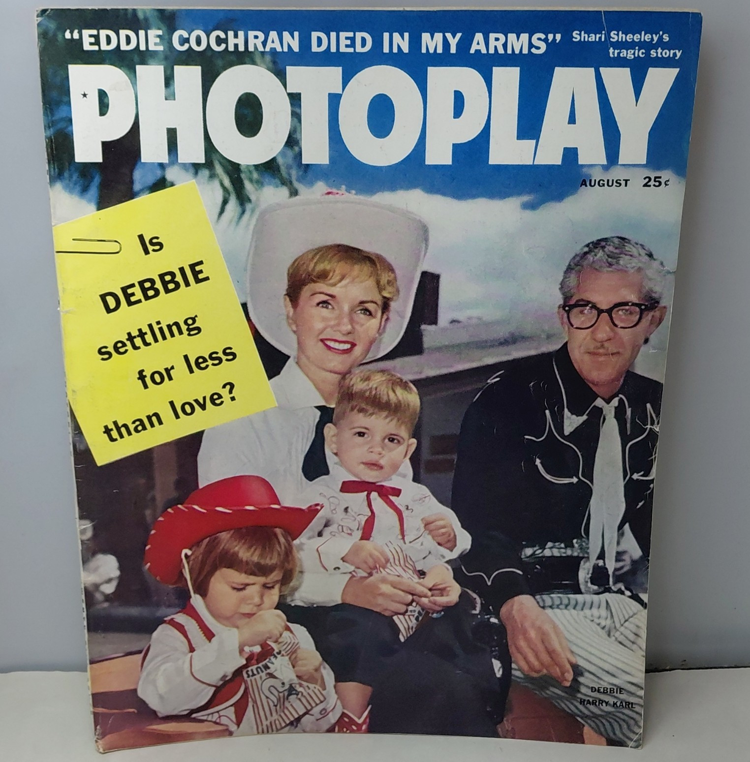 Photoplay Magazine August 1960 Debbie Reynolds Eddie Cochran Sandra Dee