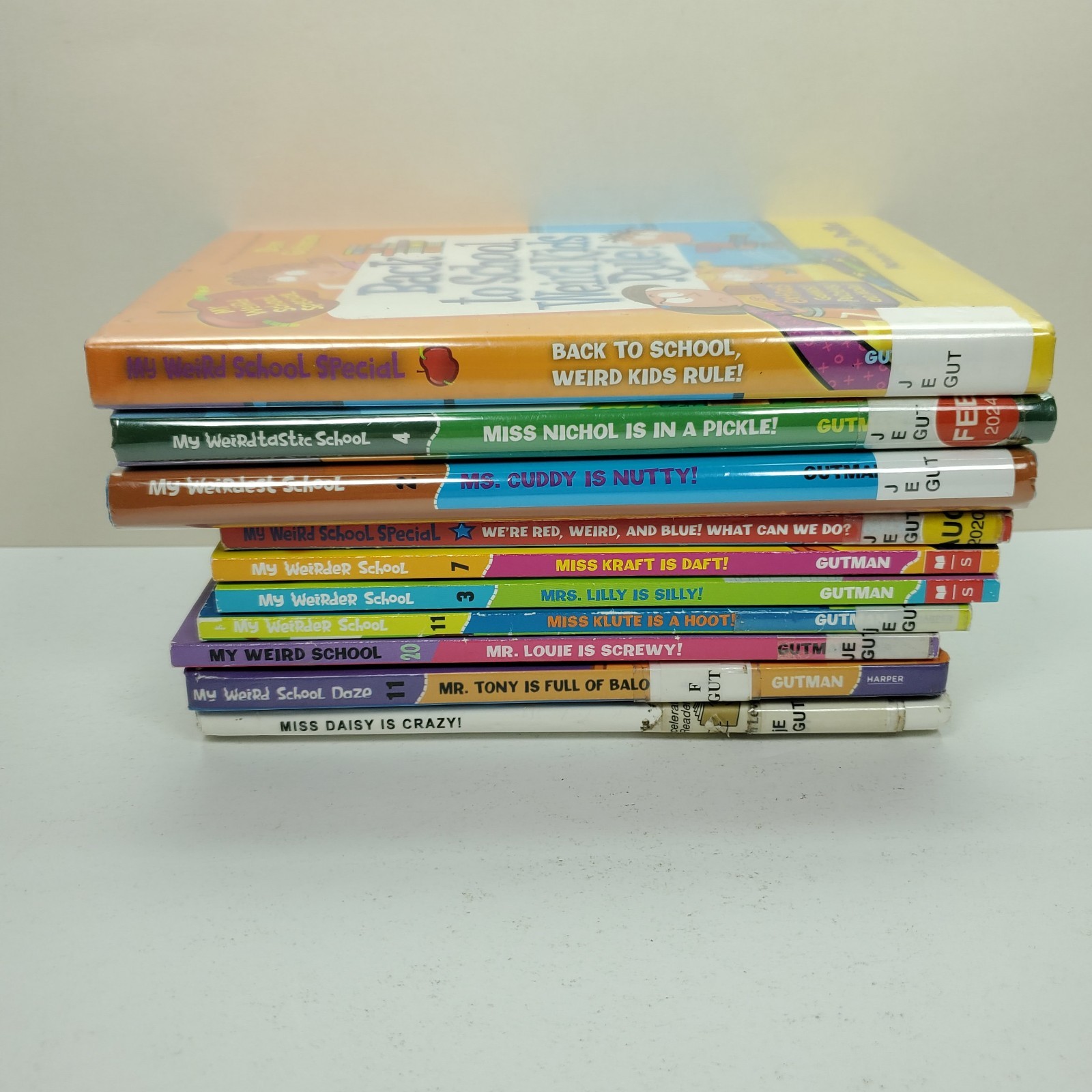 Lot of 10 My Weird School Book Set by Dan Gutman