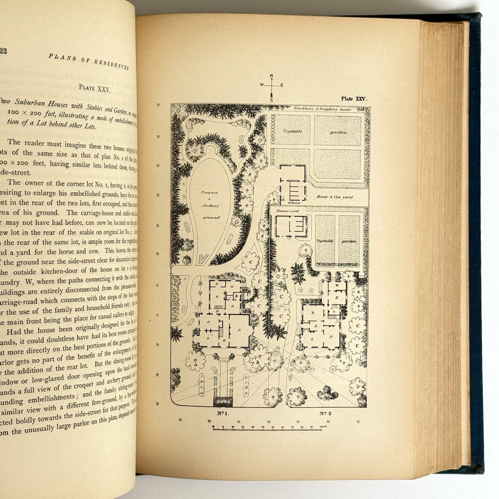 1886. The Art of Beautifying Suburban Home Grounds. SCOTT, Frank J. Landscape.