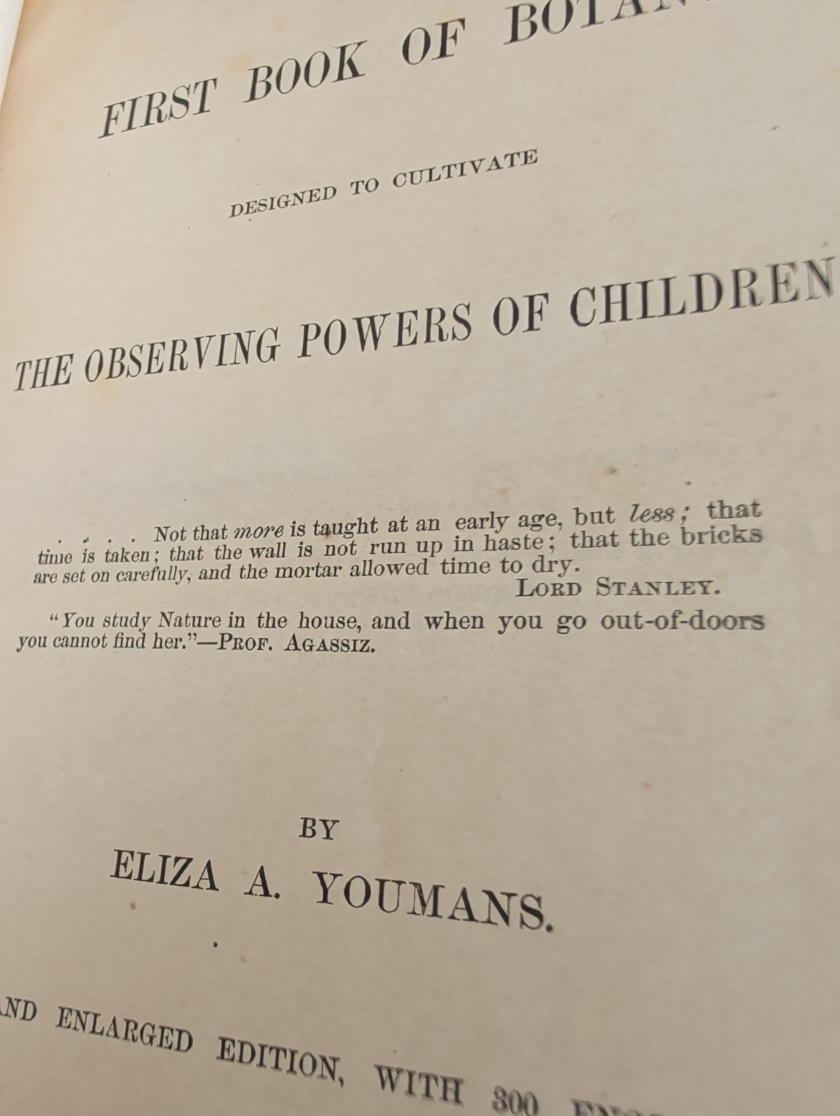 1872 First Book of Botany by Eliza A Youmans, Illustrated Hardcover 202 pages
