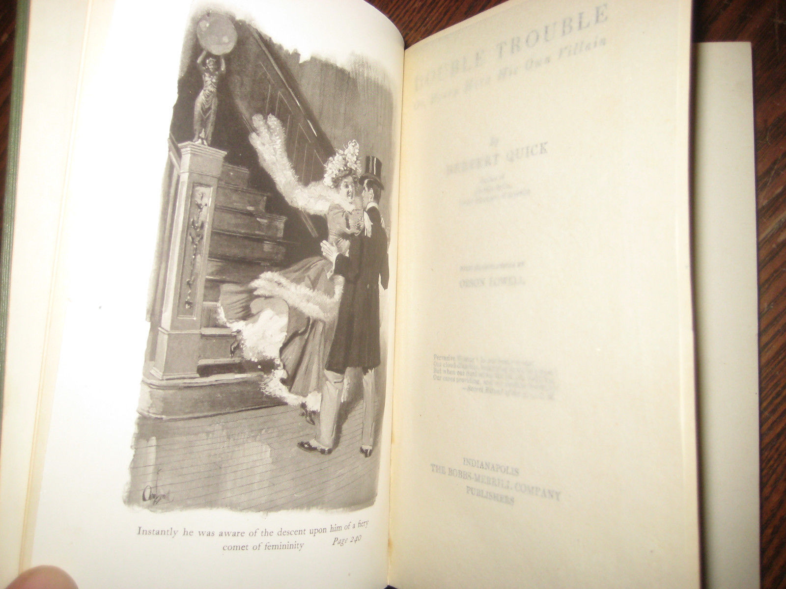 Double Trouble Herbert Quick 1906 1st Edition First Printing D.W. Griffith Film