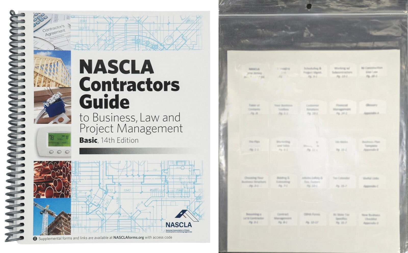 Book and Preprinted Tabs – NASCLA Contractors Guide to Business, Basic 14th Ed