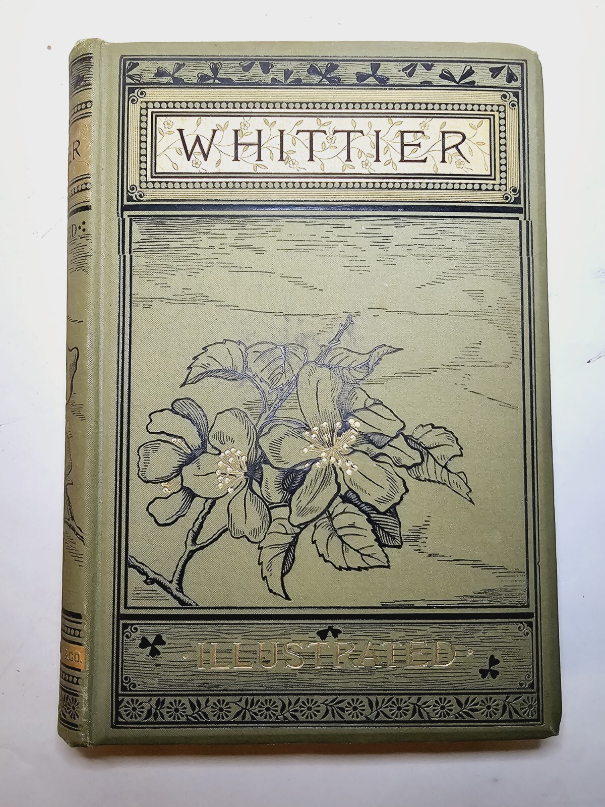 1884 Poems Of John Greenleaf Whittier – Fine Illustrated Revised Edition