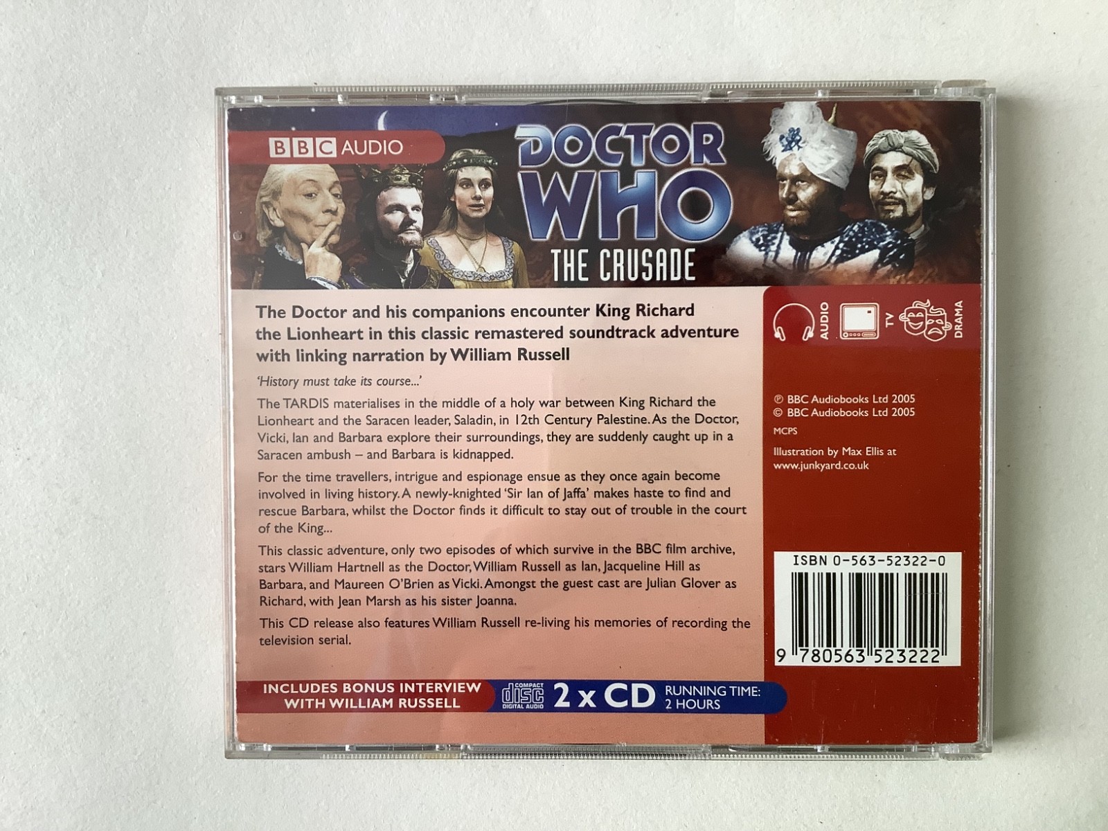 Doctor Who: The Crusade by AudioGO Limited (CD-Audio, 2005) – William Hartnell
