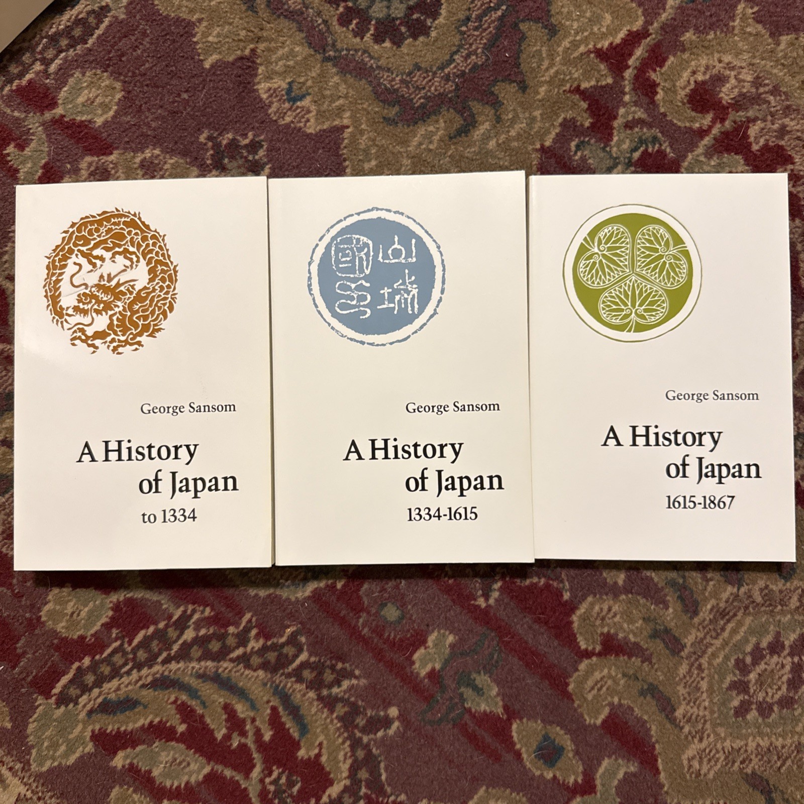 A History of Japan, Samson Paperback 3 Volumes (to 1334; 1334-1615; 1615-1867)