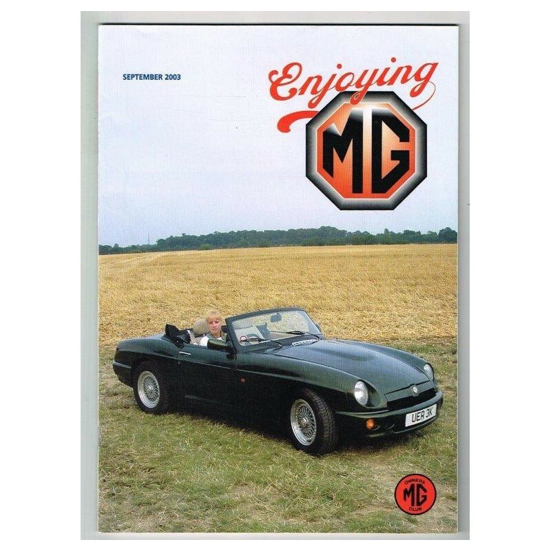 Enjoying MG Magazine September 2003 mbox3635/i MG Owners Club