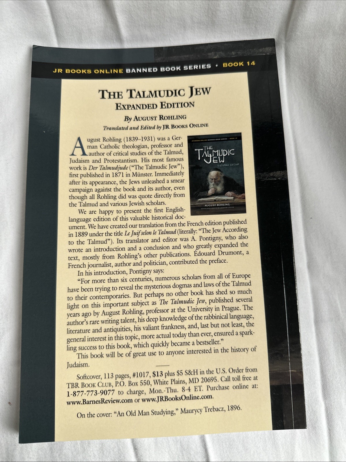AVAILABLE !! The Talmudic Jew, Expanded Edition by August Rohling