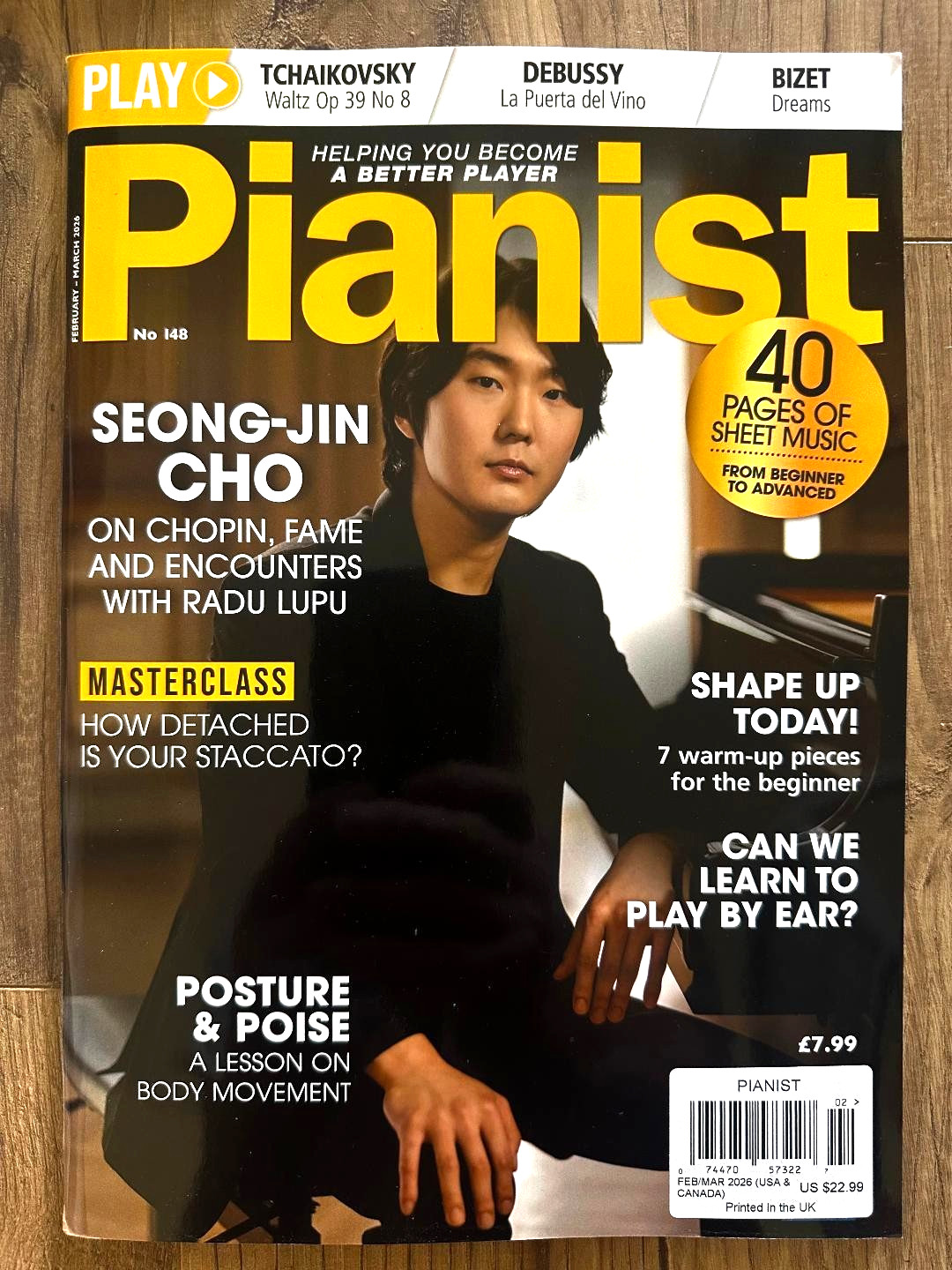 2026 PIANIST Magazine Issue 148 SEONG-JIN CHO 40 Pages SHEET MUSIC Masterclass