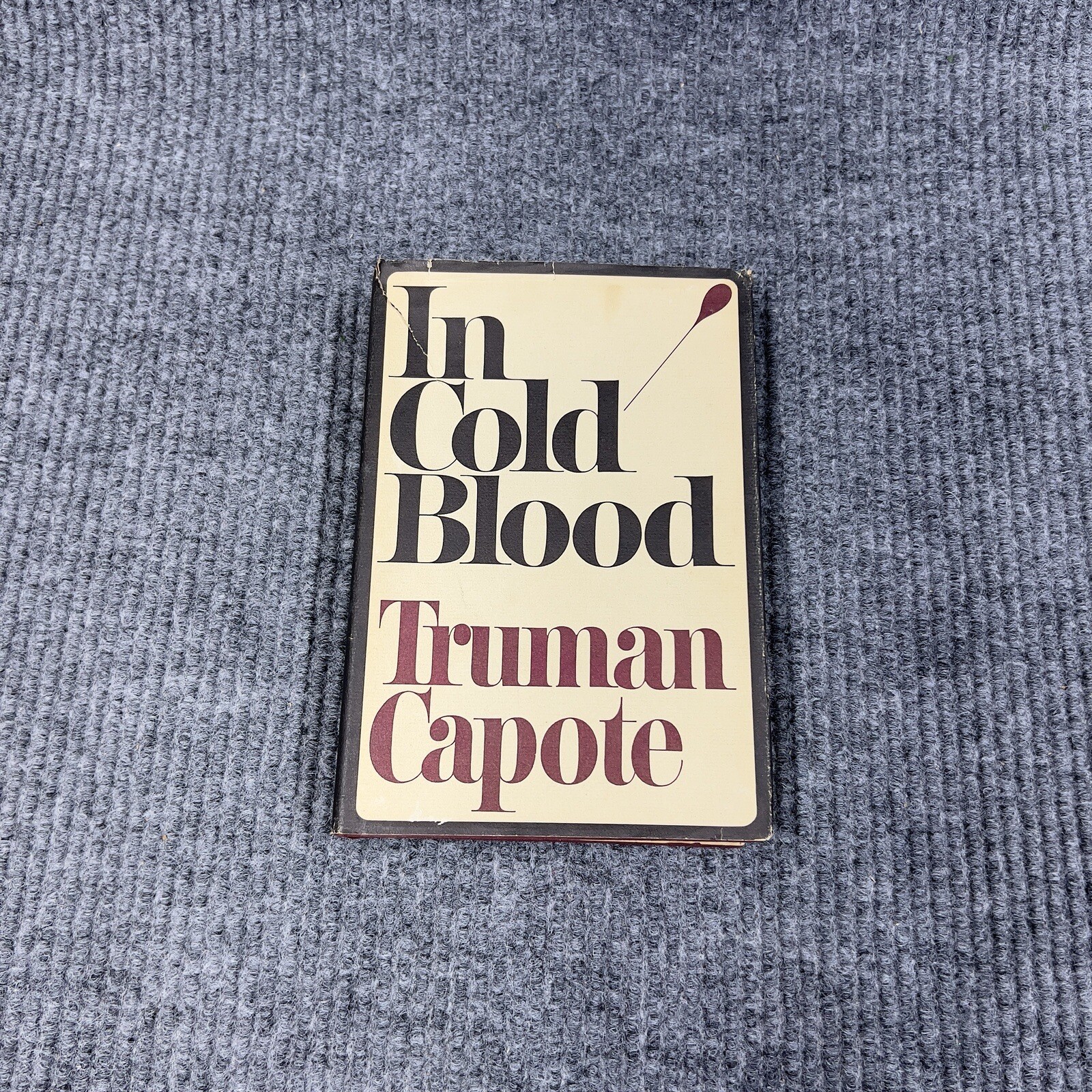 VTG 1965 In Cold Blood Truman Capote Book FIRST PRINTING Dust Jacket True Crime