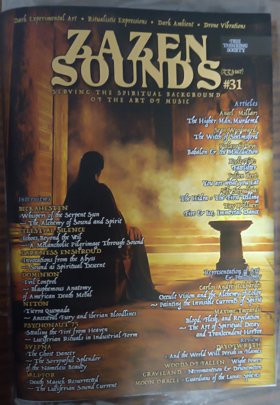 Zazen Sounds Magazine #31 +Promo-CD (ft. Valefor, M. Taccardi) *FREE SHIPPING*