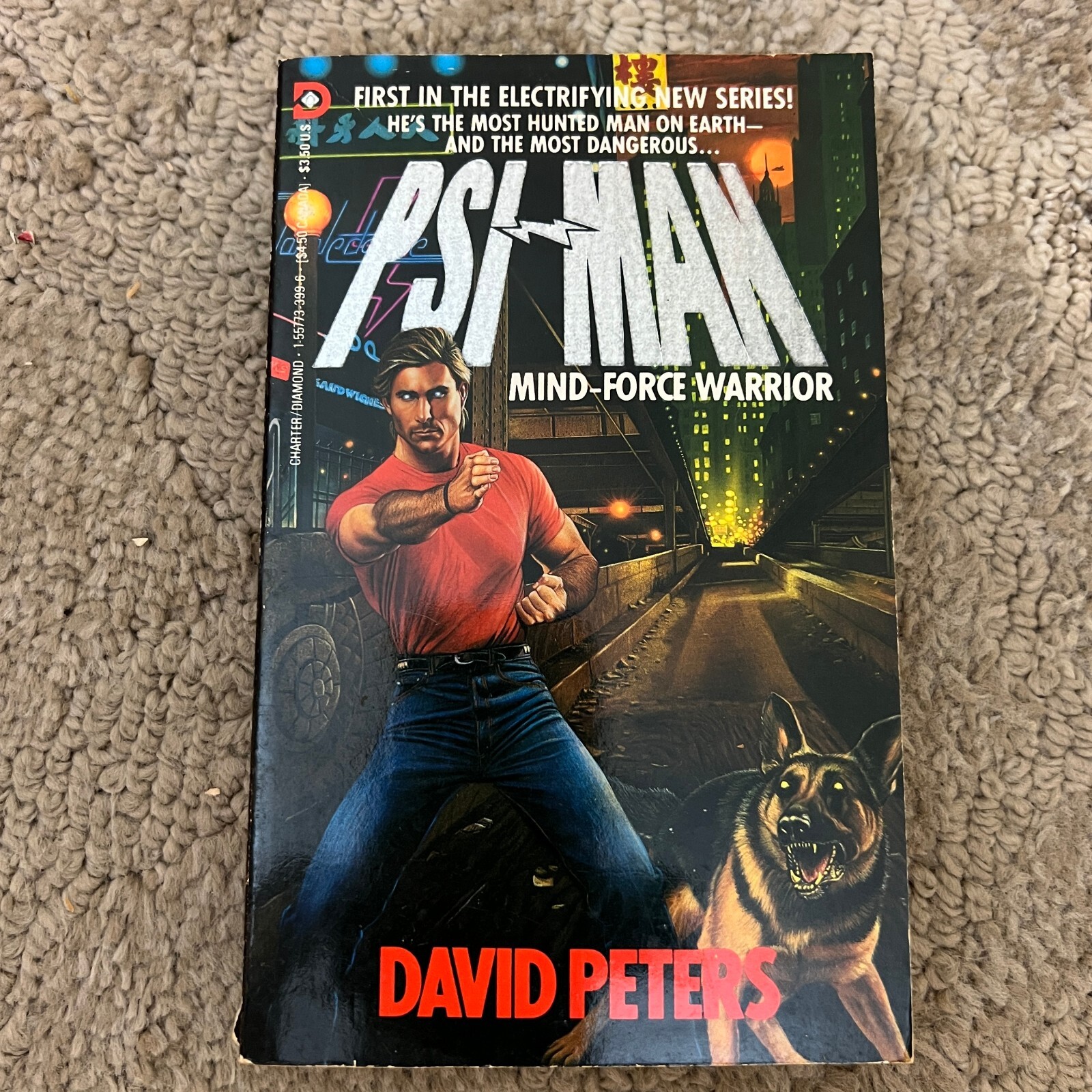 Mind-Force War Science Fiction Paperback Book by David Peters Charter Books 1990