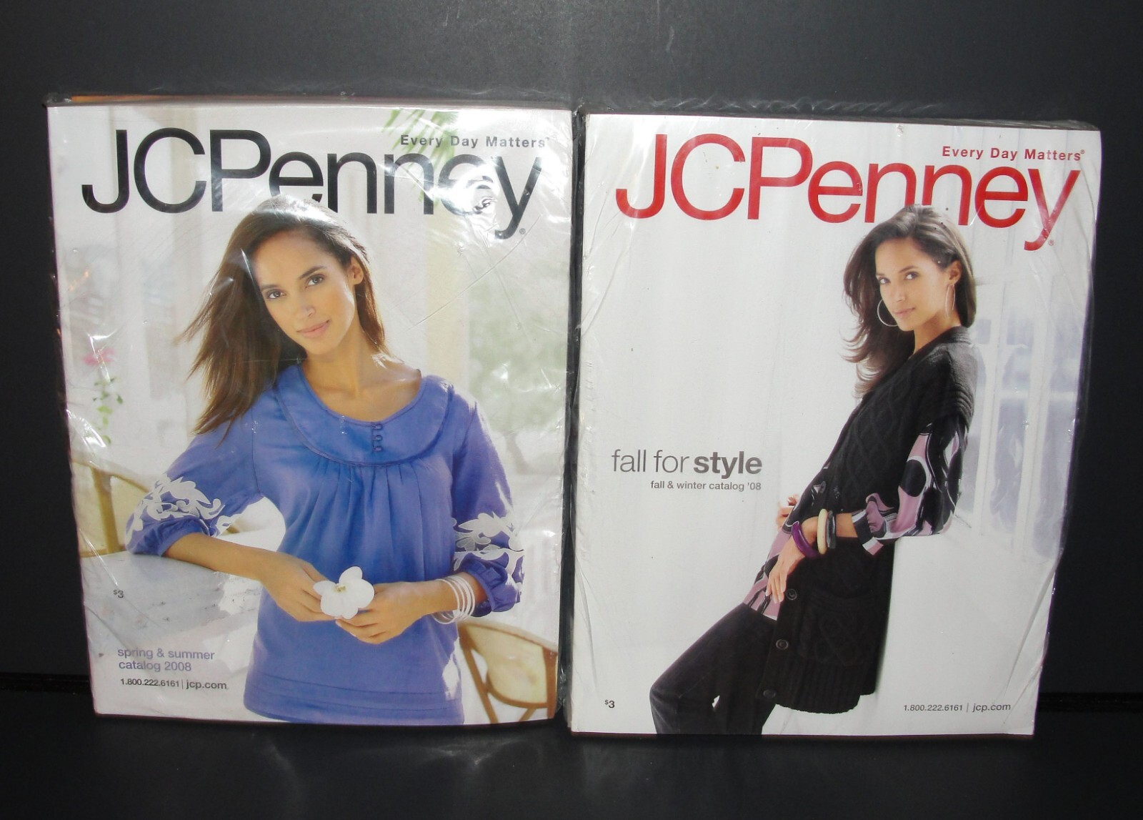 Lot of 2 JC PENNEY Store Catalogs 2008 Spring Summer Fall Winter Fashion Home