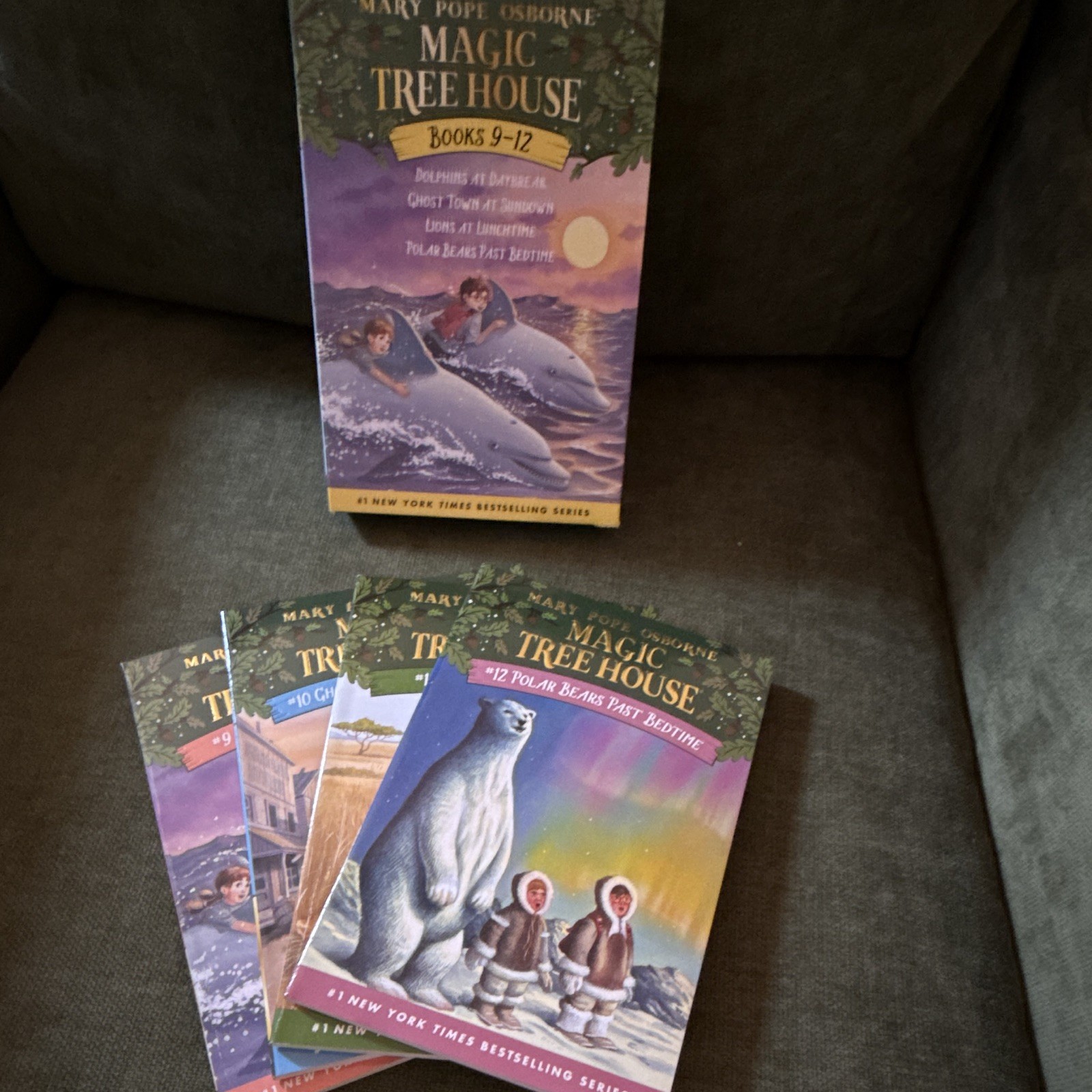 Mary Pope Osborne Magic Tree House Ser. Books 9-12 Box Set: Dolphins+