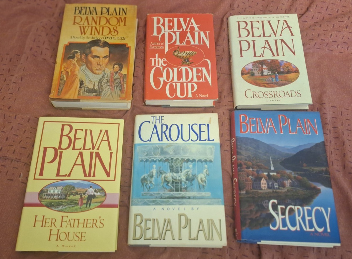 Lot of 6 Belva Plain Hardcover Books