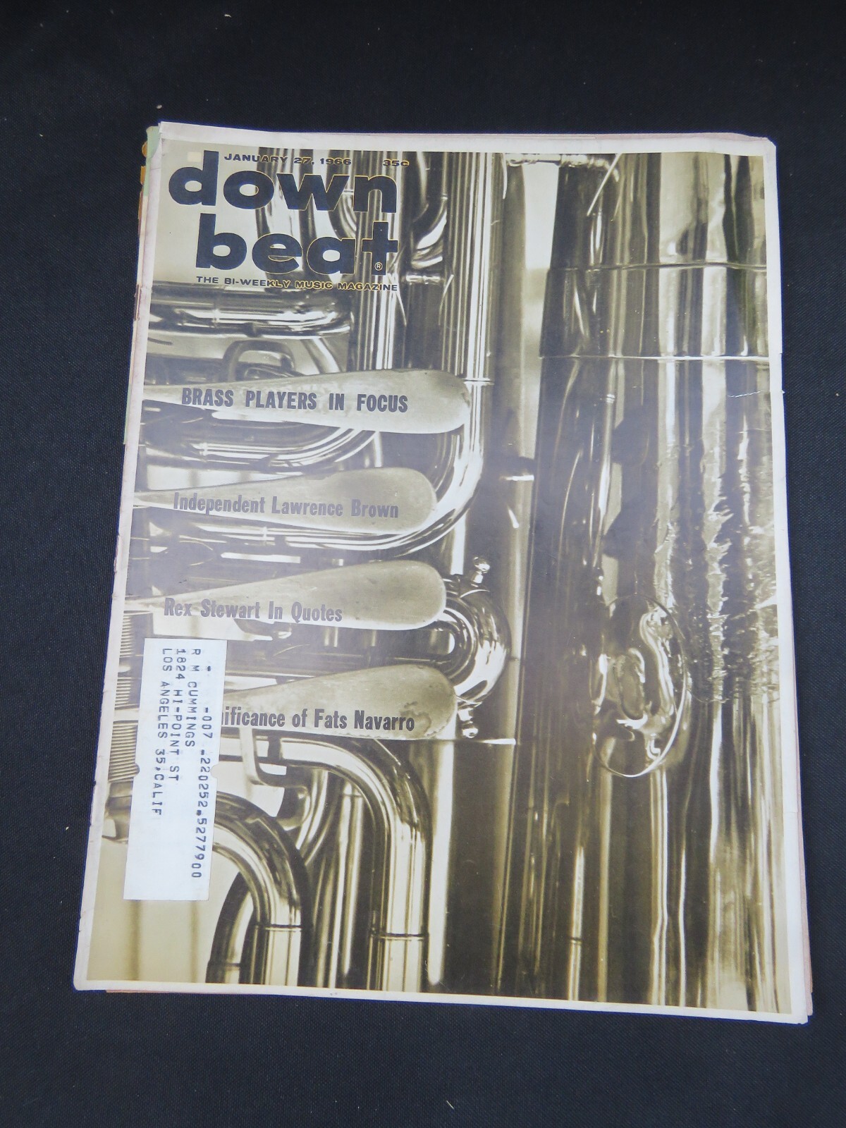 Down Beat Magazine January 27, 1966 – Lawrence Brown, Rex Stewart, Fats Navarro