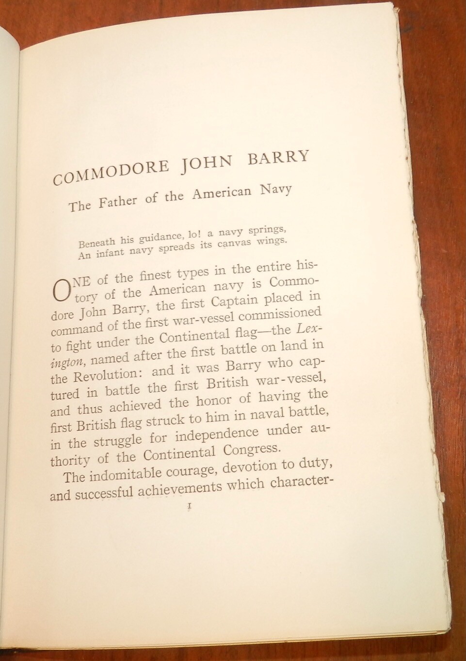 COMMODORE JOHN BARRY by William Meany 1911 1stEd. 1st US Navy Officer
