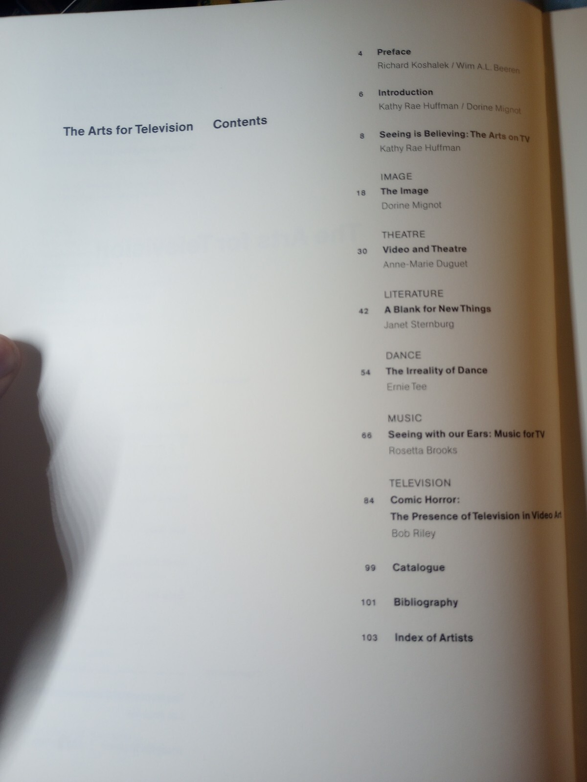 The Arts For Television