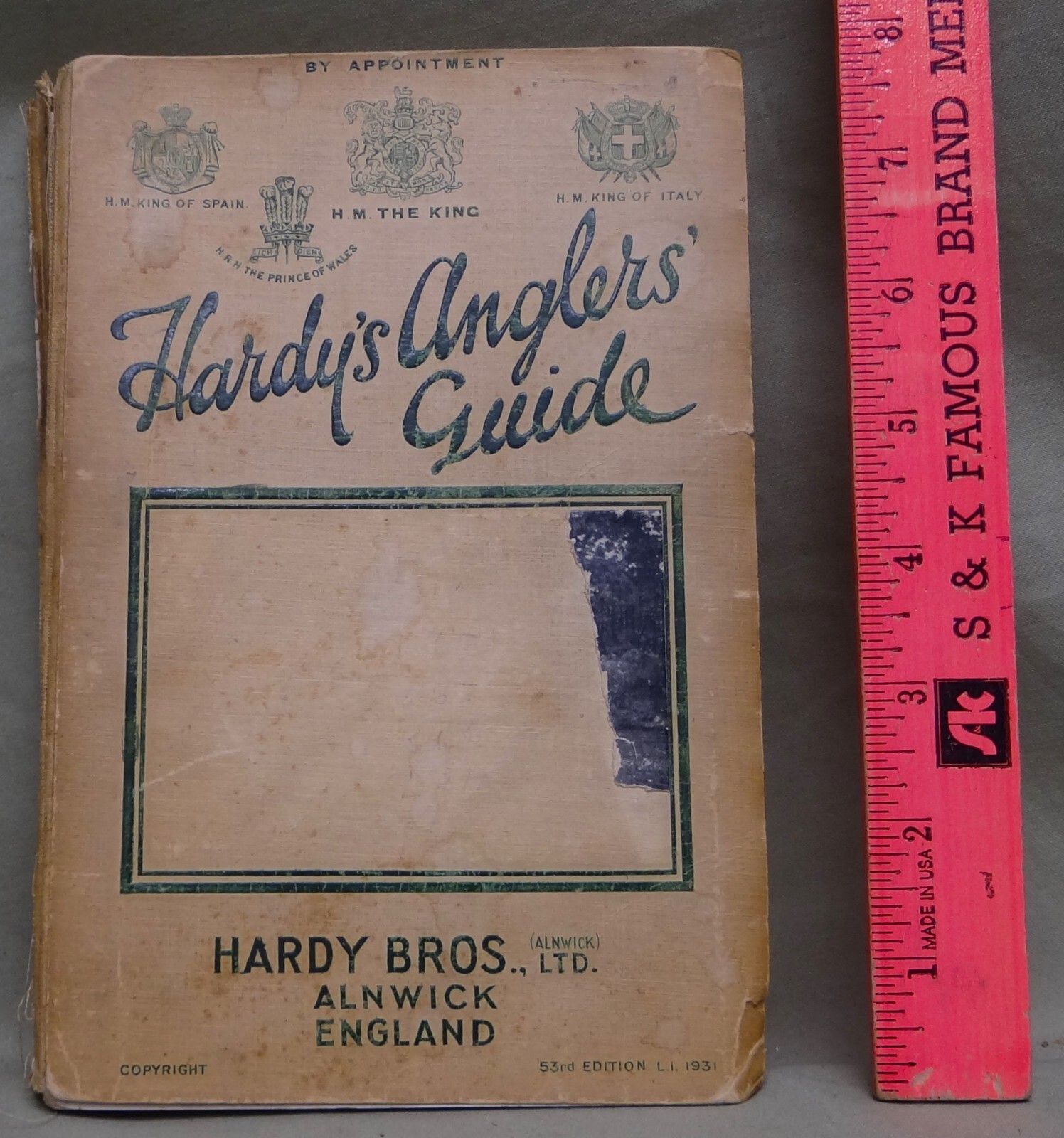 Hardy’s Anglers’ Guide, 394 Pages, 53rd Ed., 1931