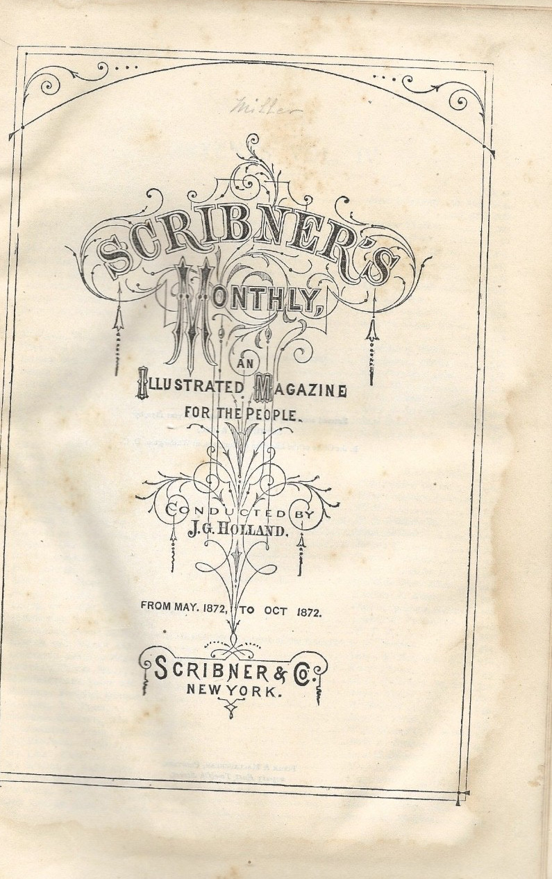 SCRIBNER’S MAGAZINE, Volume IV, May-Oct 1872, Corfu,Paris, WEST POINT by Lossing
