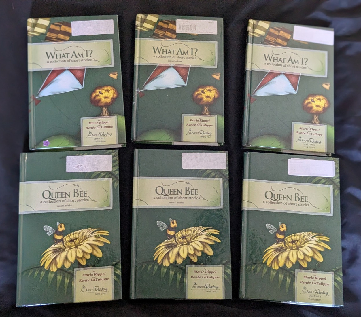 All About Reading Level 2 Readers, Vol. 1 & 2, What Am I? & Queen Bee NOT Color