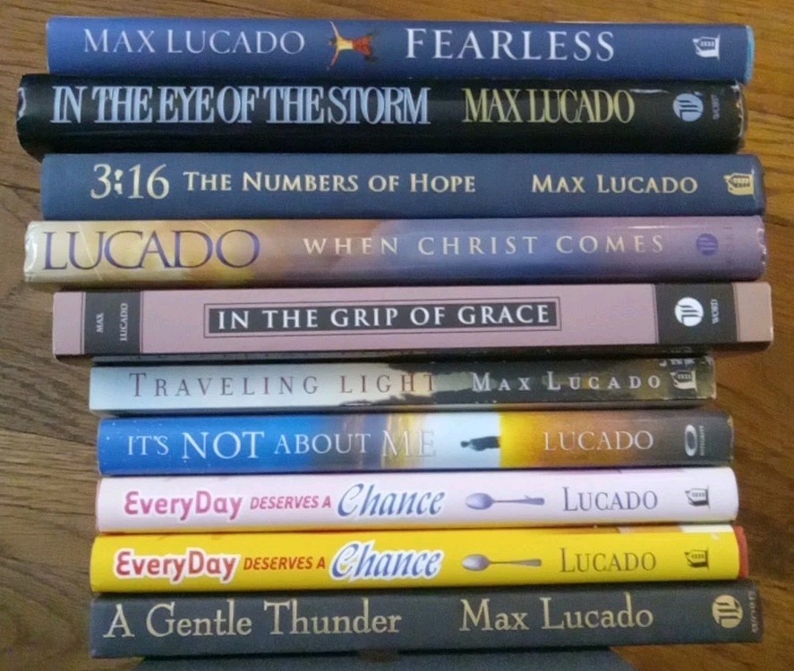 Max Lucado Book Lot (8 Unique Books, And 2 Are The Same)
