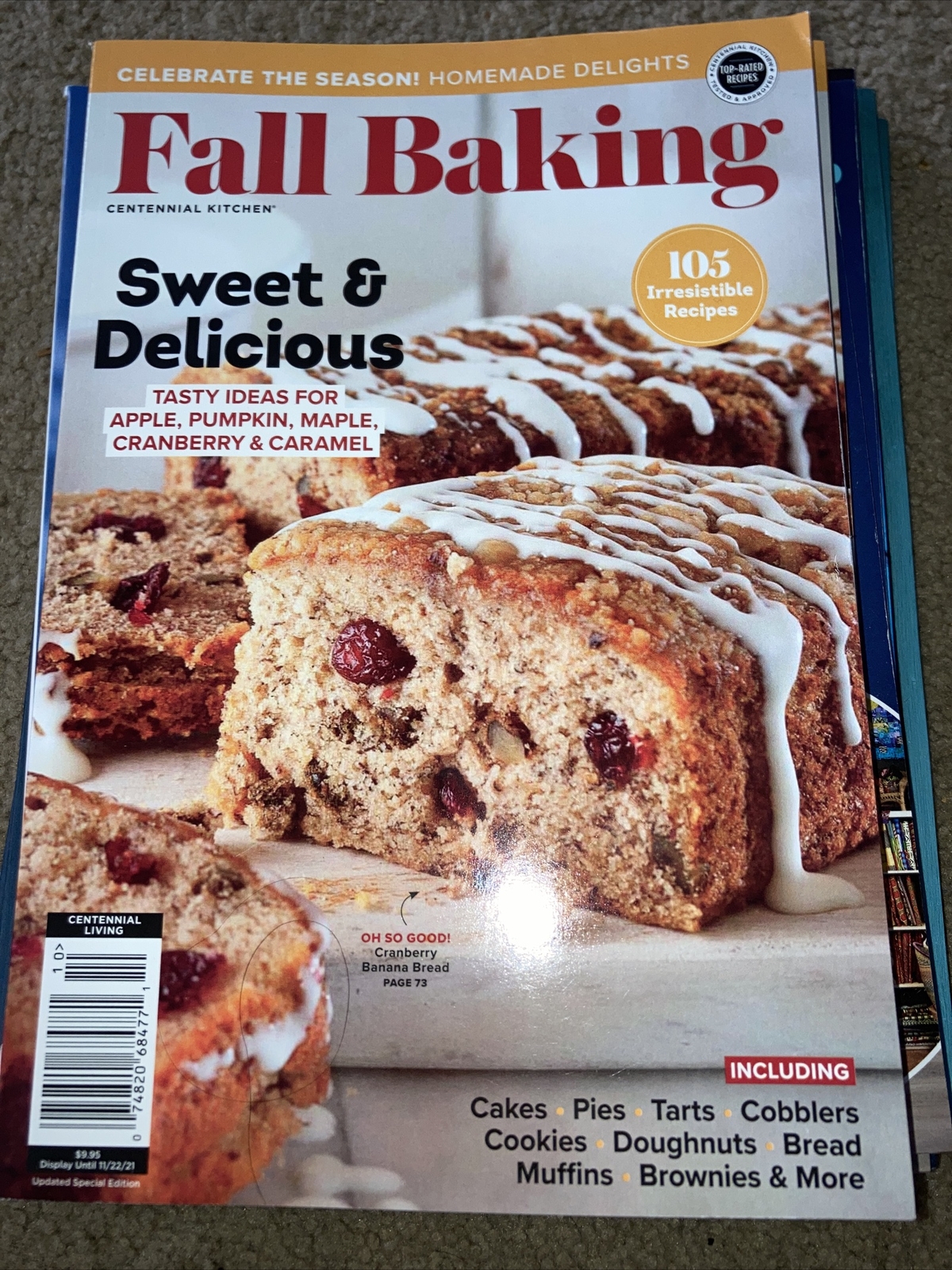 Fall Baking Magazine. 2021 105 Recipes Sweet & Delicious 130 Pages. E-20