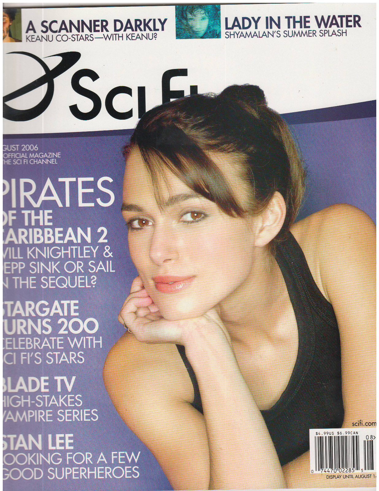 SCI FI KEIRA KNIGHTLEY AUGUST 2006 ISSUE