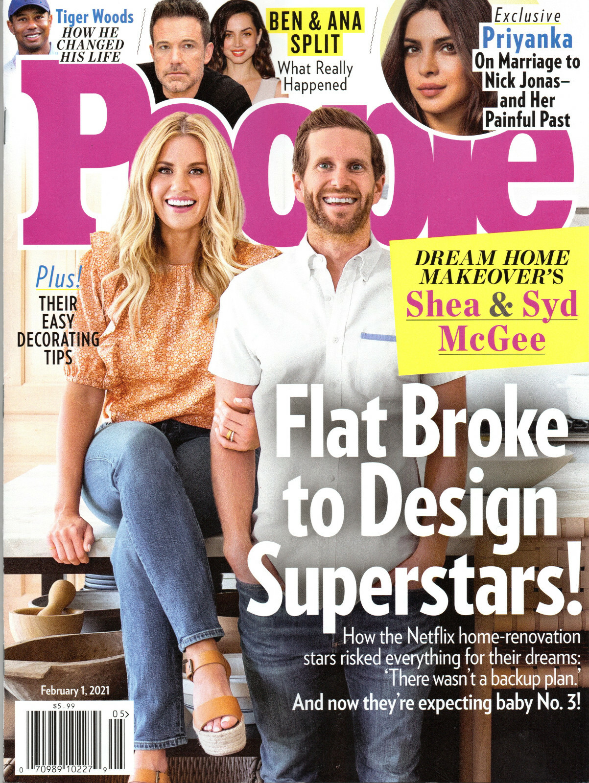 PEOPLE Magazine February 1 2021 Shea Syd McGee Priyanka Chopra Tiger Woods