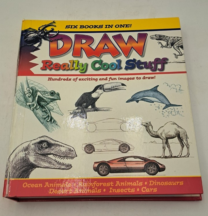 DRAW REALLY COOL STUFF Doug Dubosque 6 Books in 1 Spiral Bound Tabbed 1993 READ