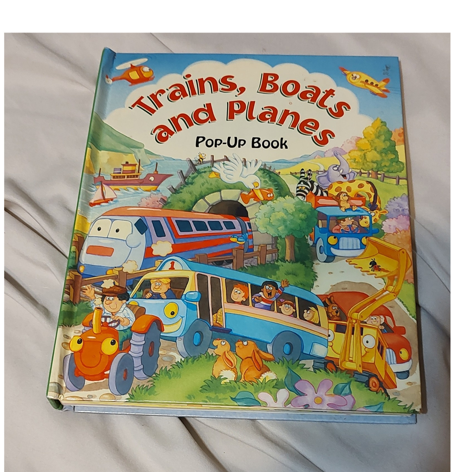 Gill Davies Trains, Boats and Planes Pop-Up 3D Hardcover Illustrated 2005