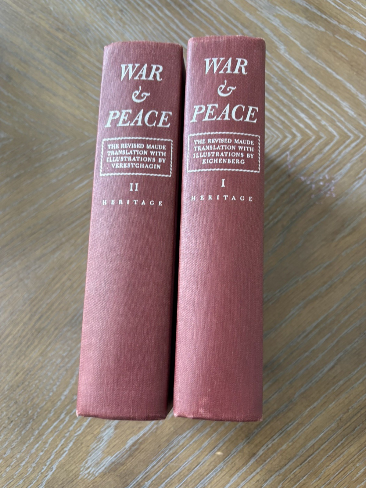 War & Peace by Leo Tolstoy Heritage Press 1938 Illus. Fritz Eichenberg Hardcover