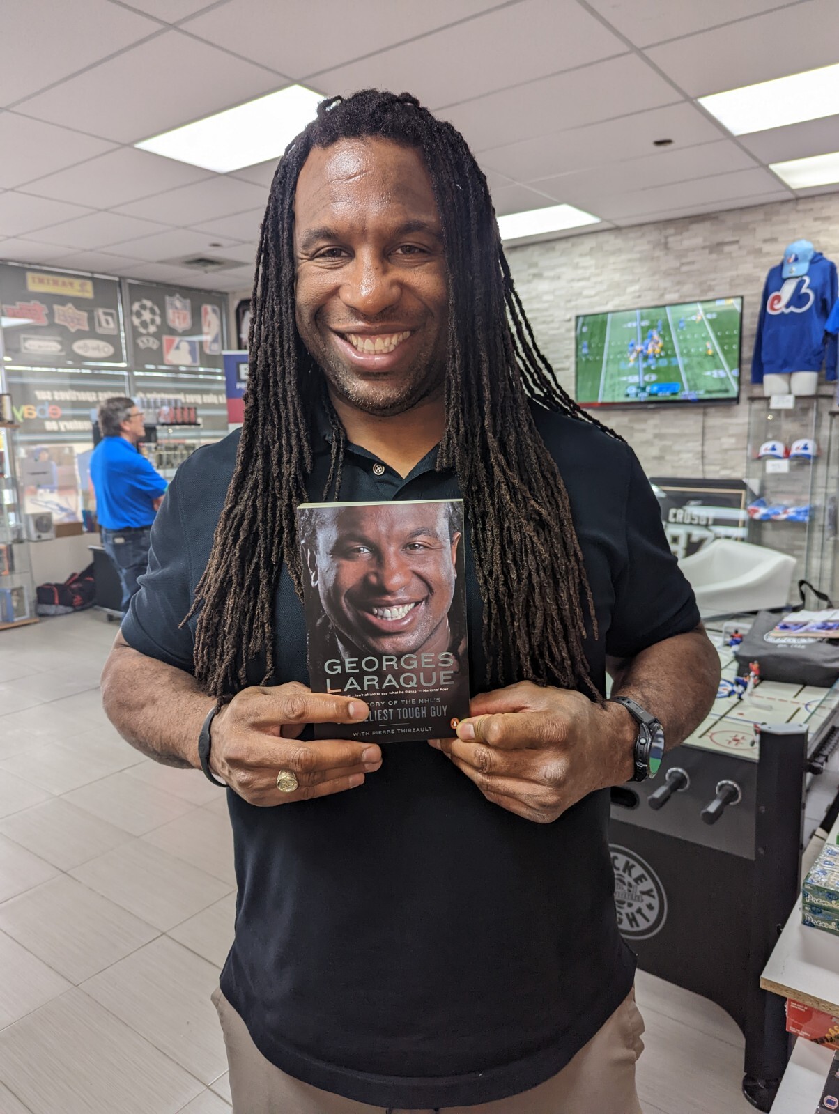 Georges Laraque Signed Biography The Story of the NHL’s Unlikeliest Tough Guy