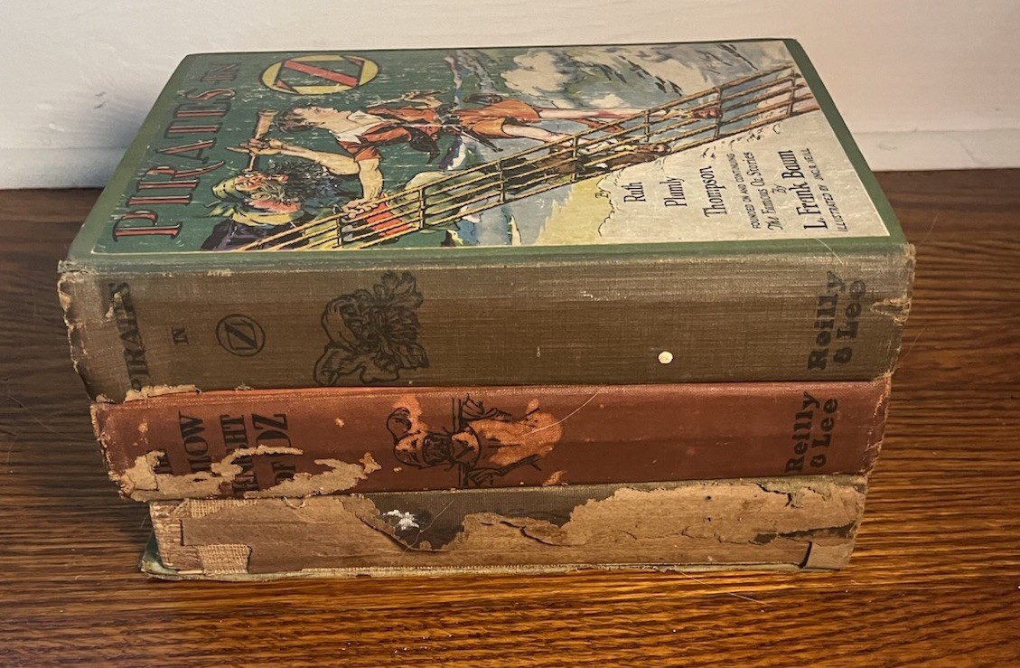 Lot of (12) 1st Ed L Frank Baum OZ Hard Covers Color Plates READ