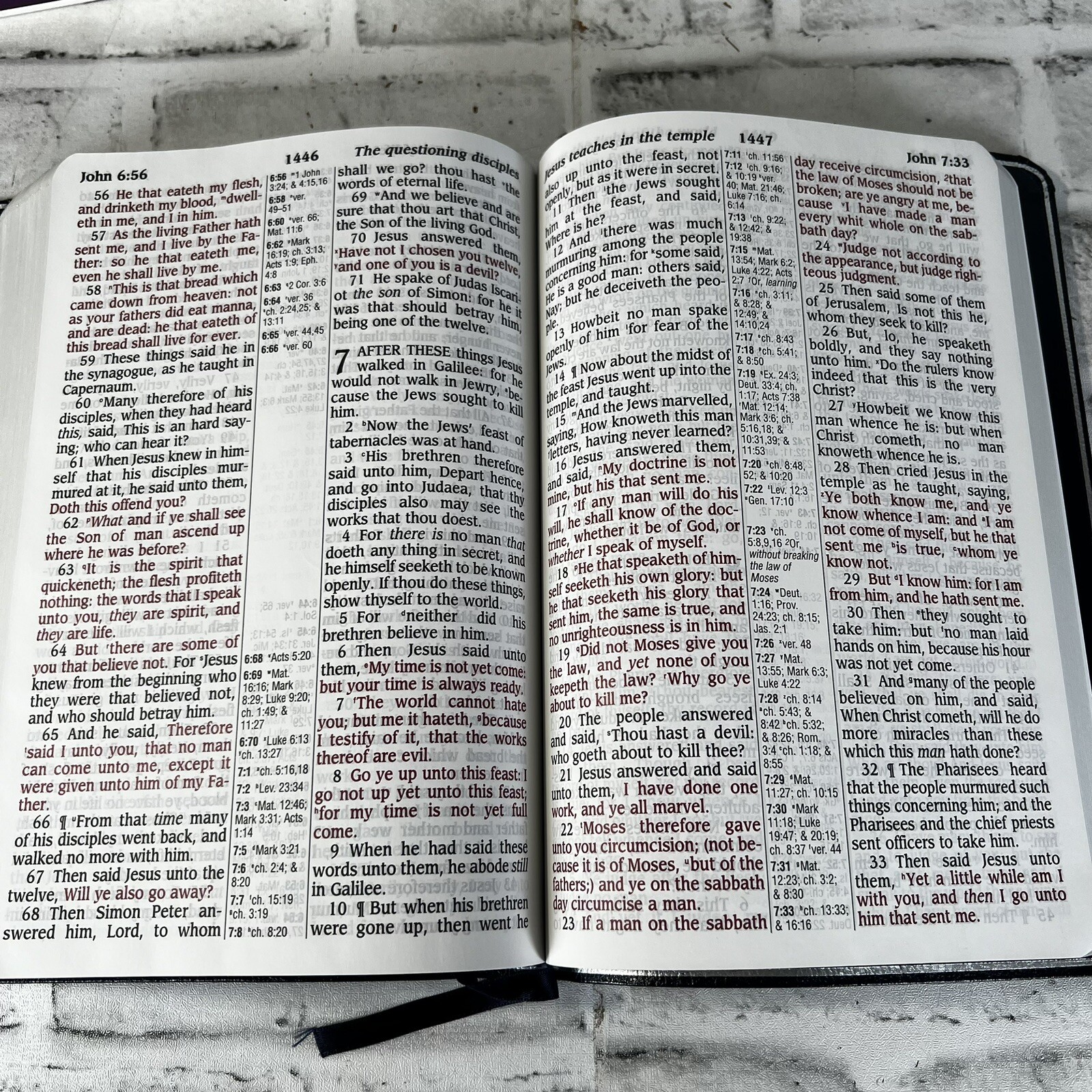 King James Reference Bible: Center-Column Reference (Navy Bonded Leather)