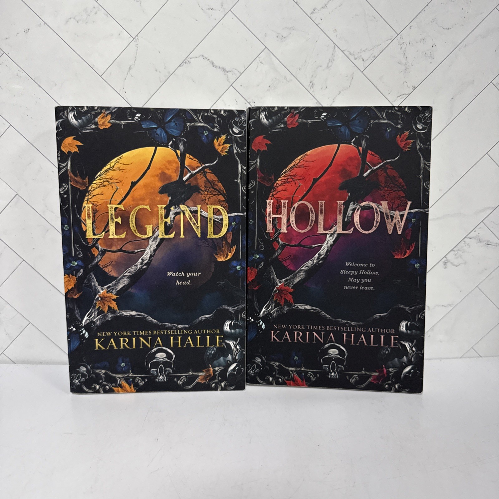 Hollow and Legend by Karina Halle Indie OOP Out of Print Paperback Set